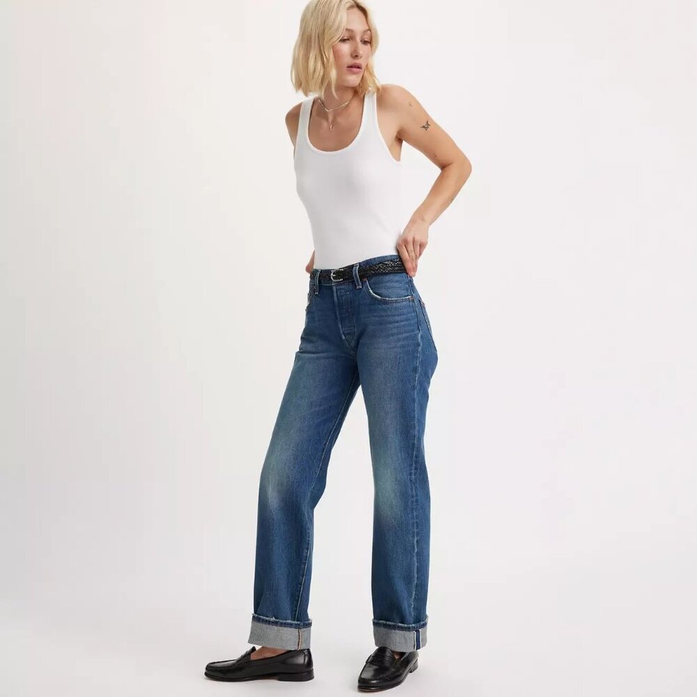501® '90s Selvedge Women's Jeans - 30W X 32L, "New Life" color